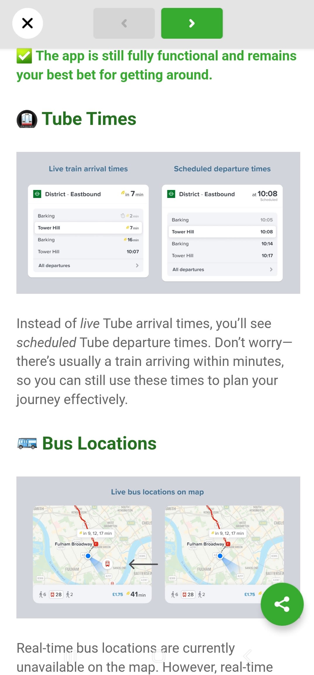 CityMapper app