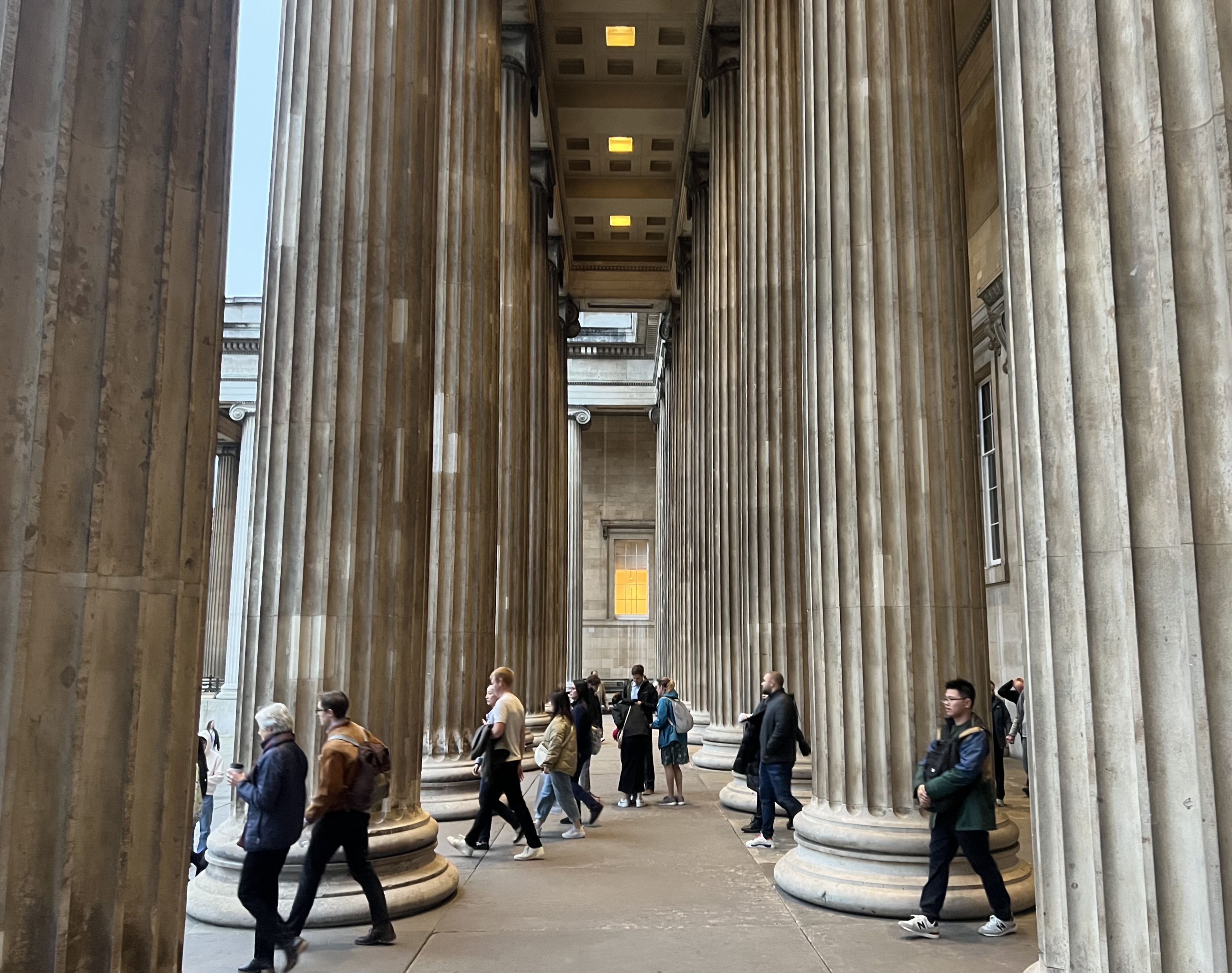 Photo of pillars at The British Museum