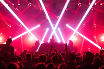 group of people enjoying concert