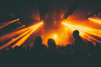 people in front of stage