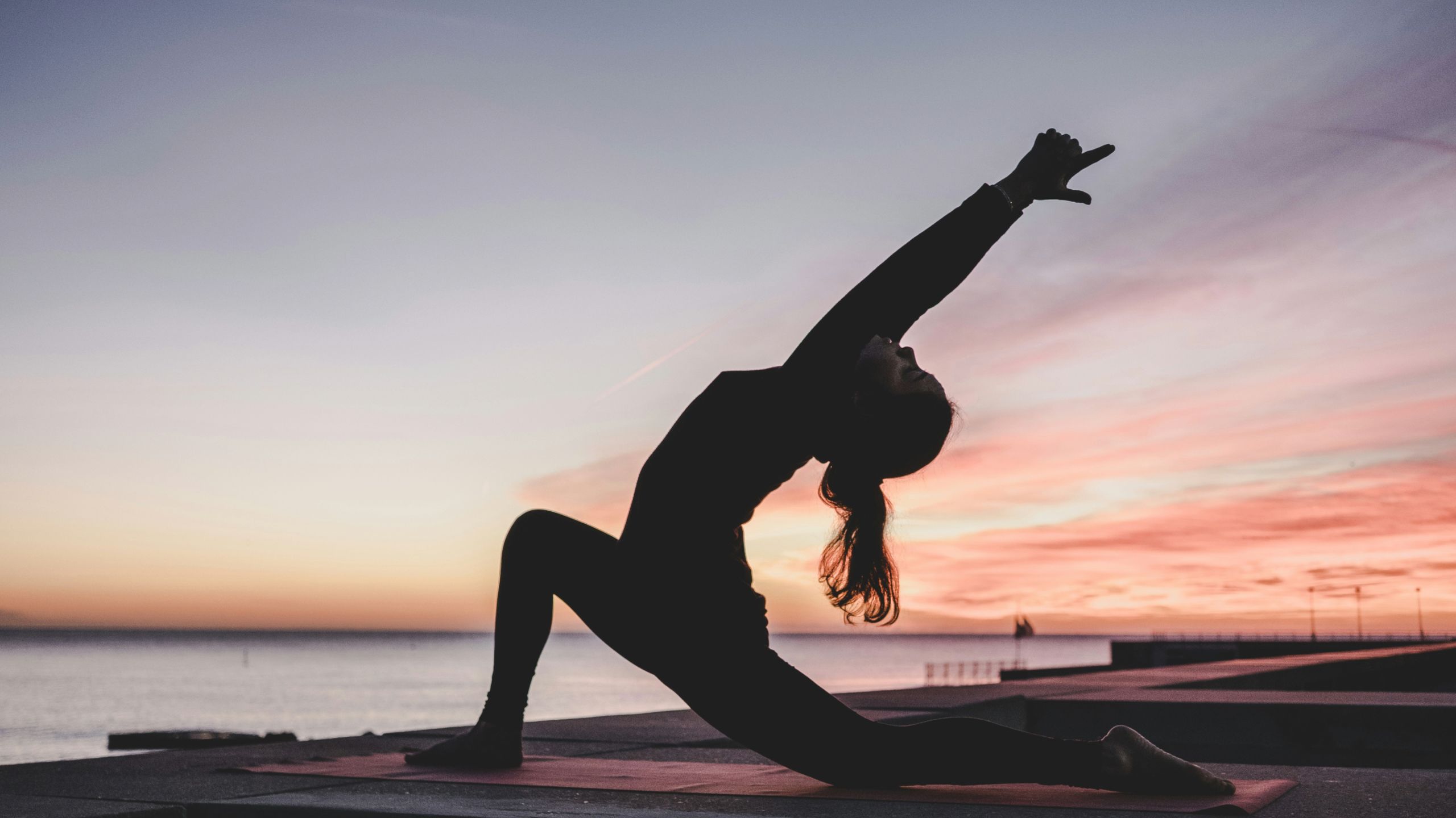 Woman doing yoga pose