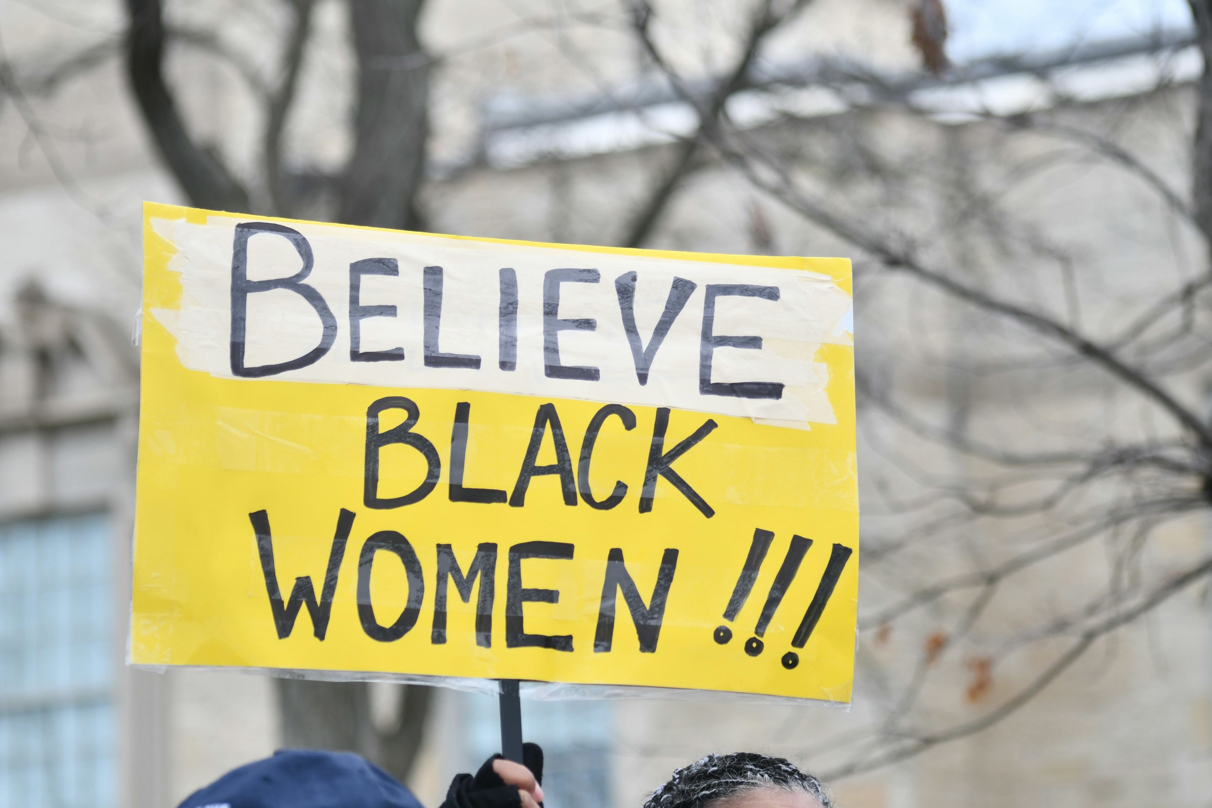 Believe Black Women - 50501 protests - Chicago suburbs