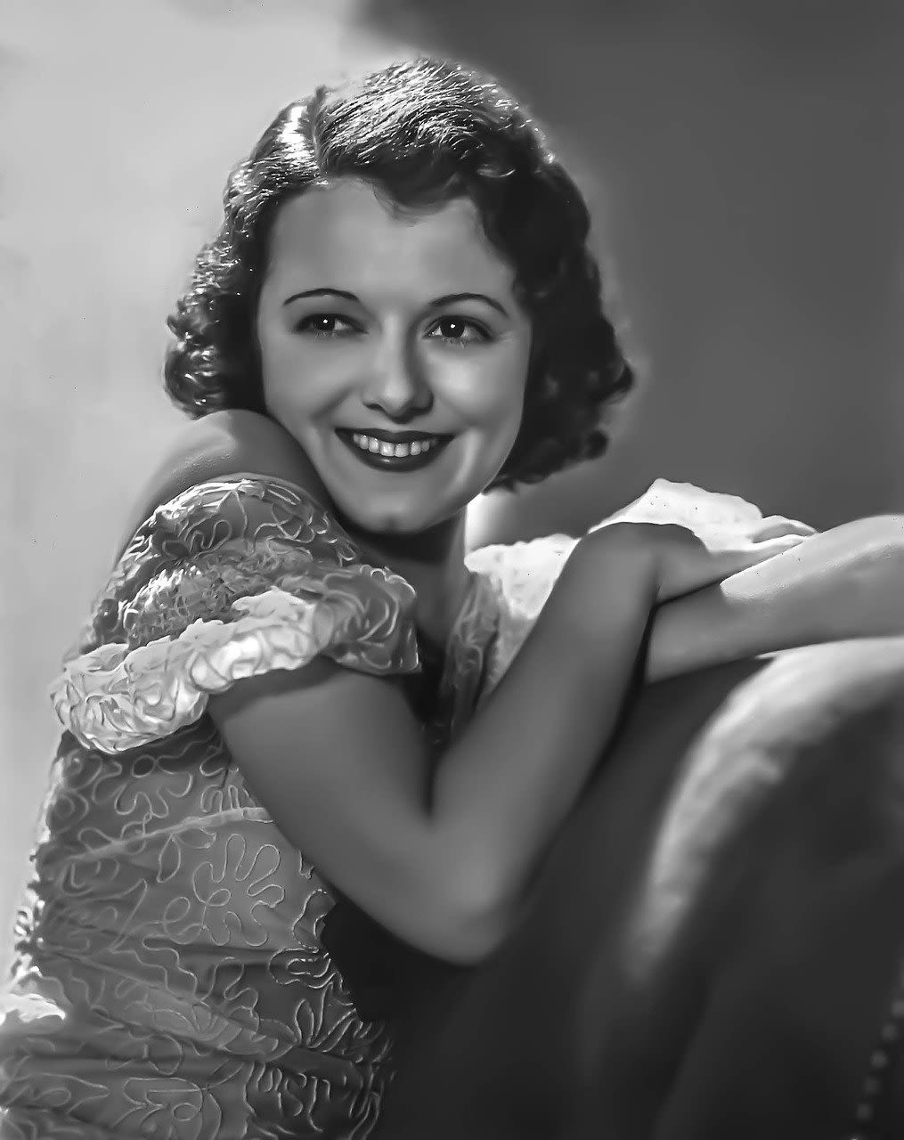 Actress Janet Gaynor in a publicity photo