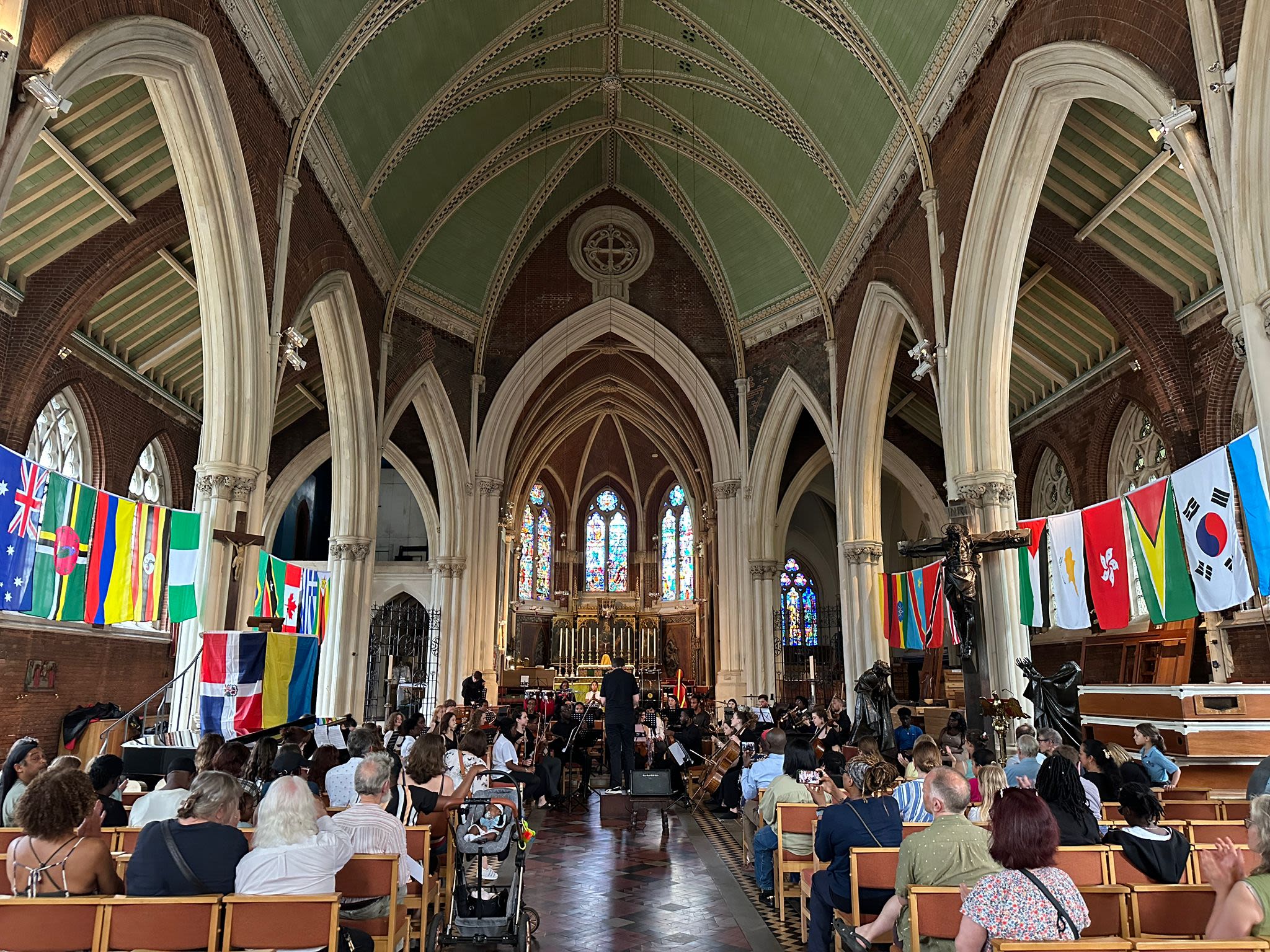 Brixton Chamber Orchestra performing in a church in their School Concert Project on 13 June (Picture credit: Brixton Chamber Orchestra)