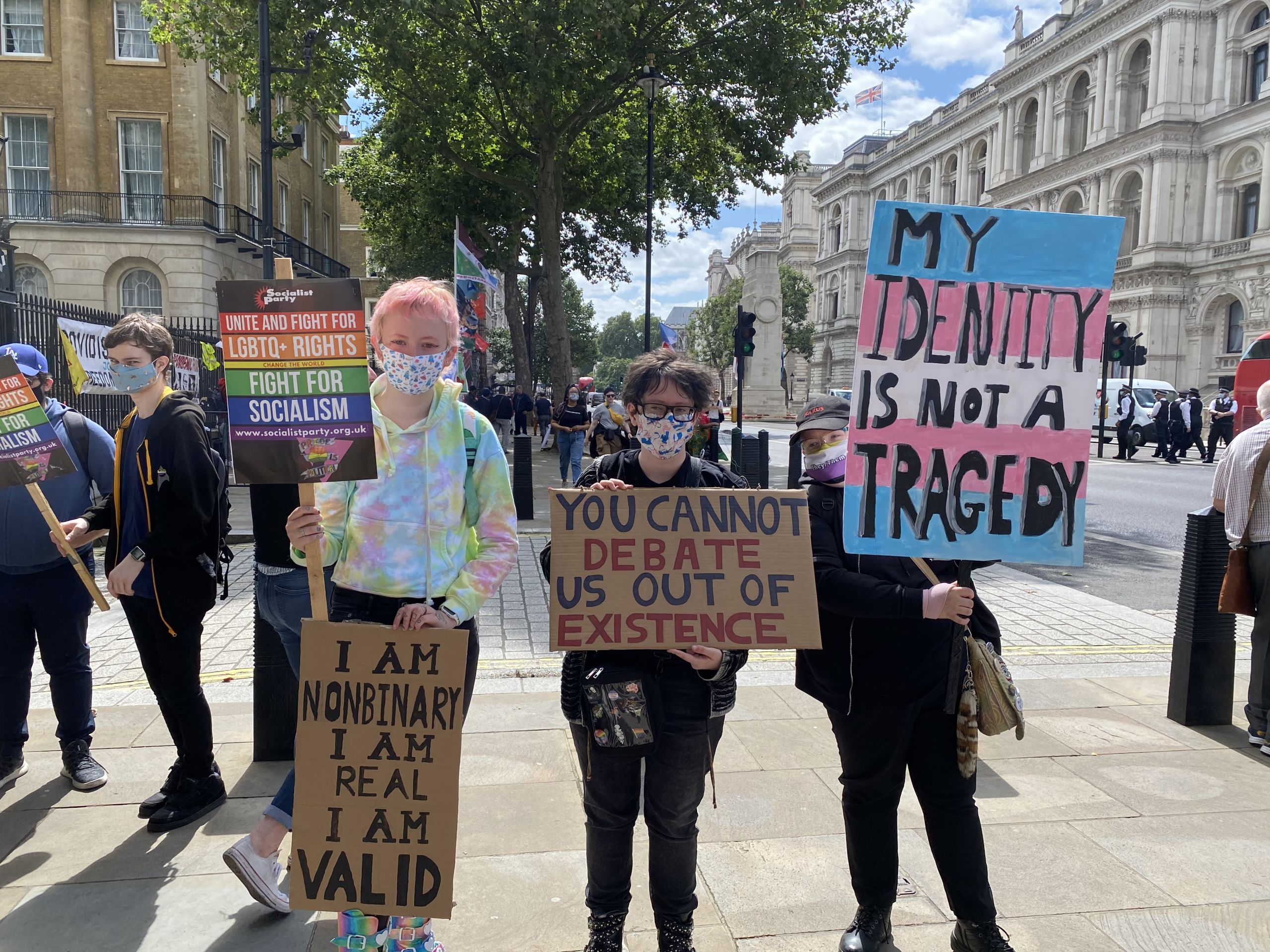 Trans Rights Protest: Activists Campaign For Trans And Non-binary Rights