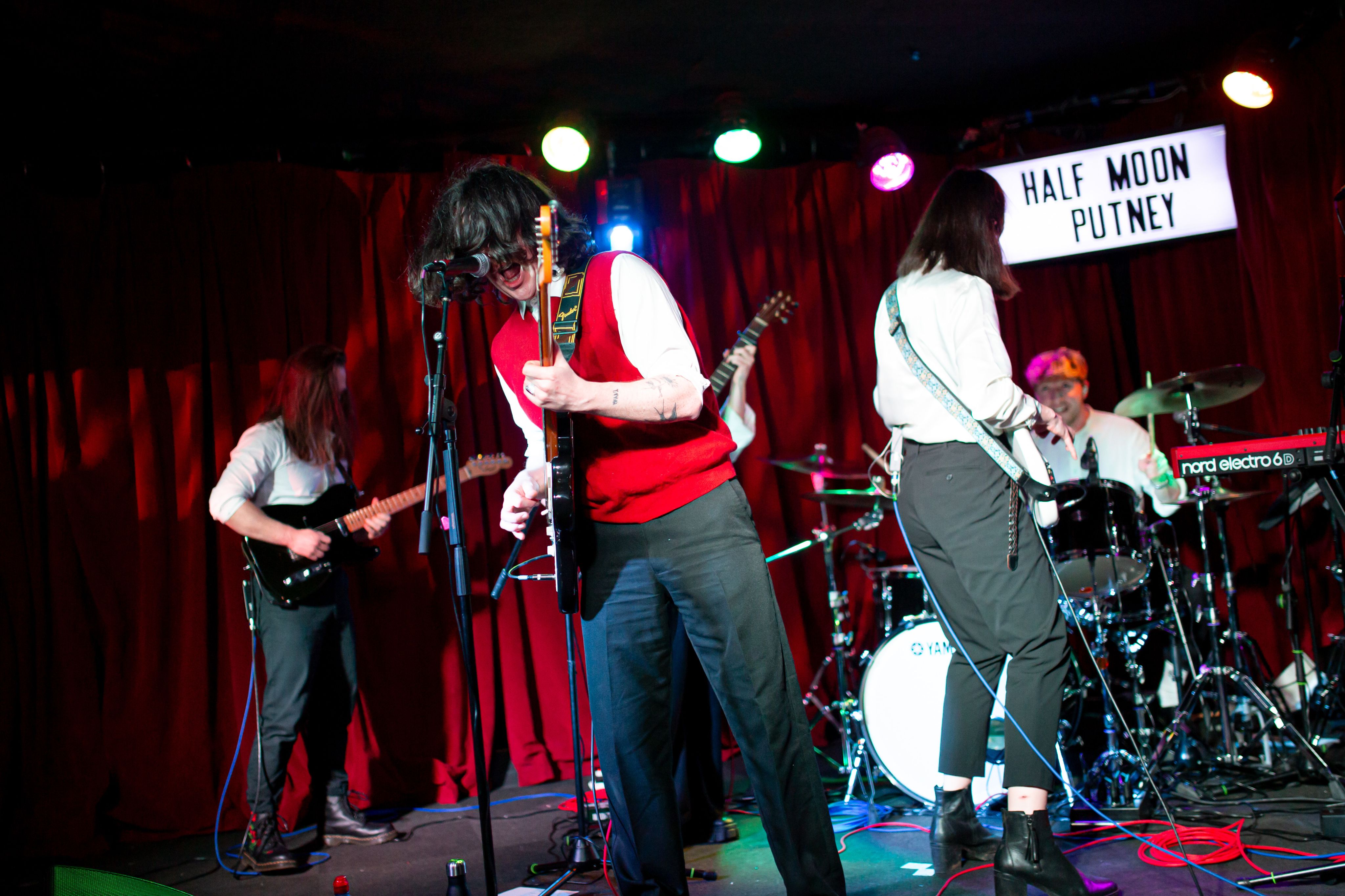 Image of Matty Whelan and his band performing at the Half Moon taken by Bethan McConnell